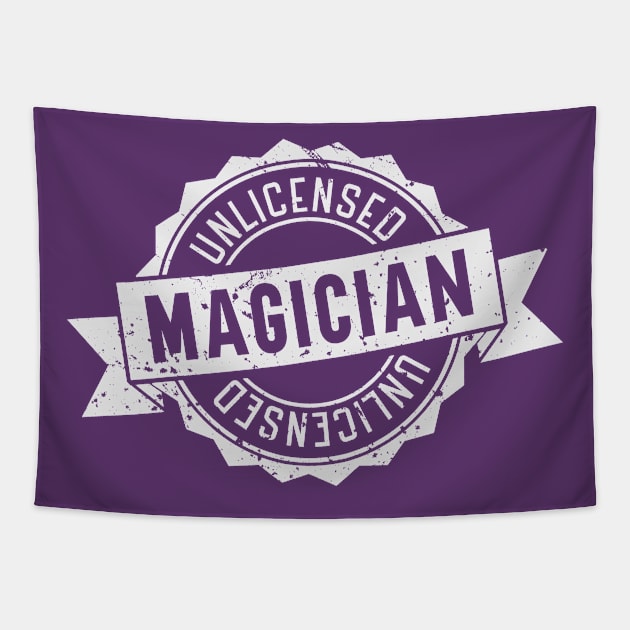 Unlicensed Magician Tapestry by nickbeta