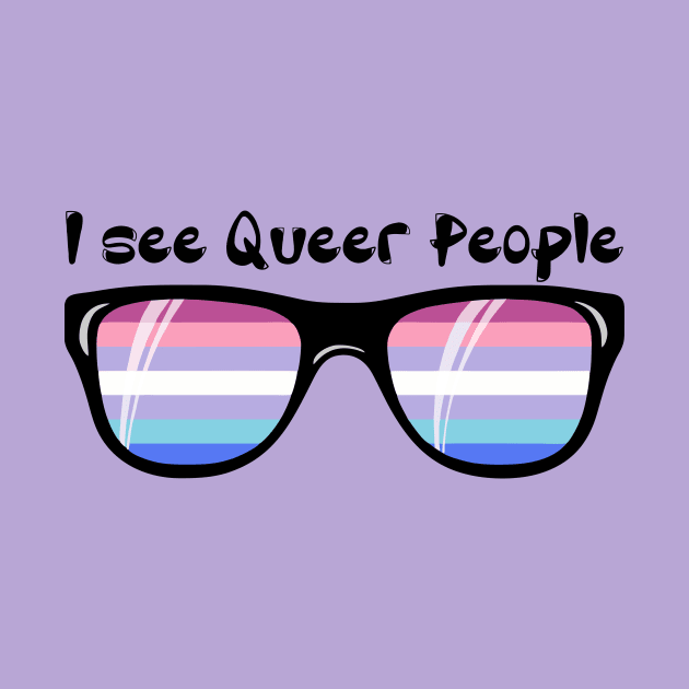 Bigender Sunglasses - Queer People by Blood Moon Design