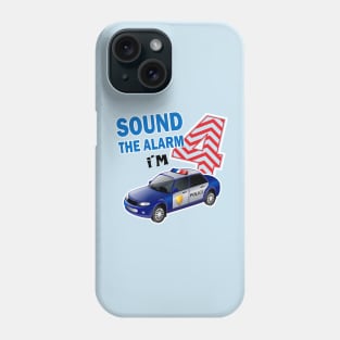 Sound the alarm I'm 4..4th birthday gift Phone Case