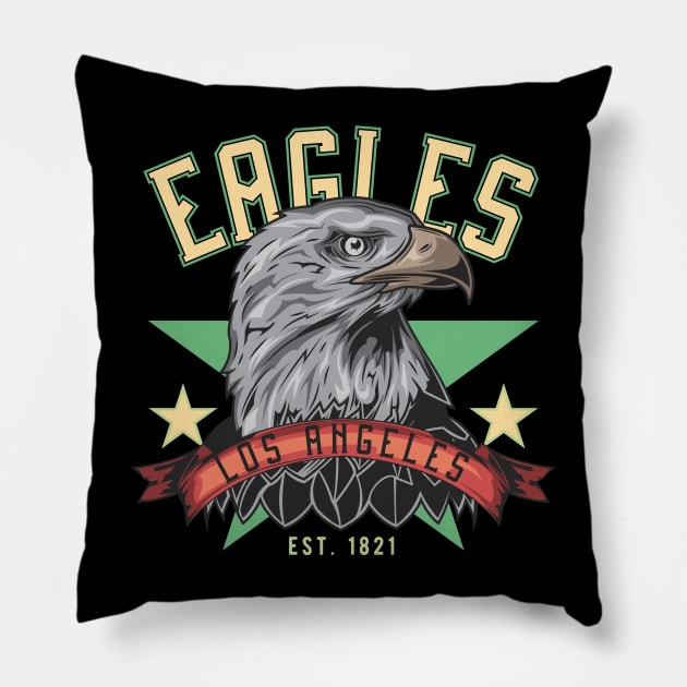 Eagles Los Angeles Pillow by animericans