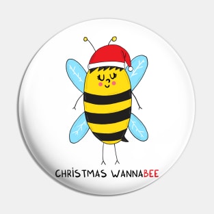 Christmas WannaBEE Pin