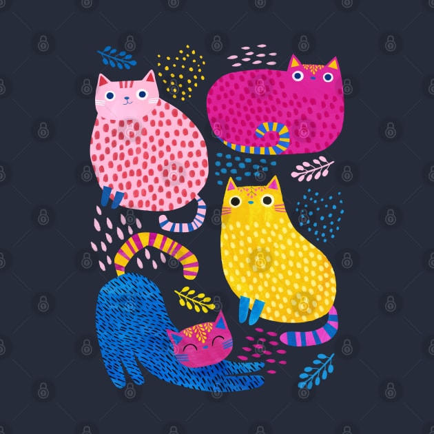 Colourful Kitties by Planet Cat Studio