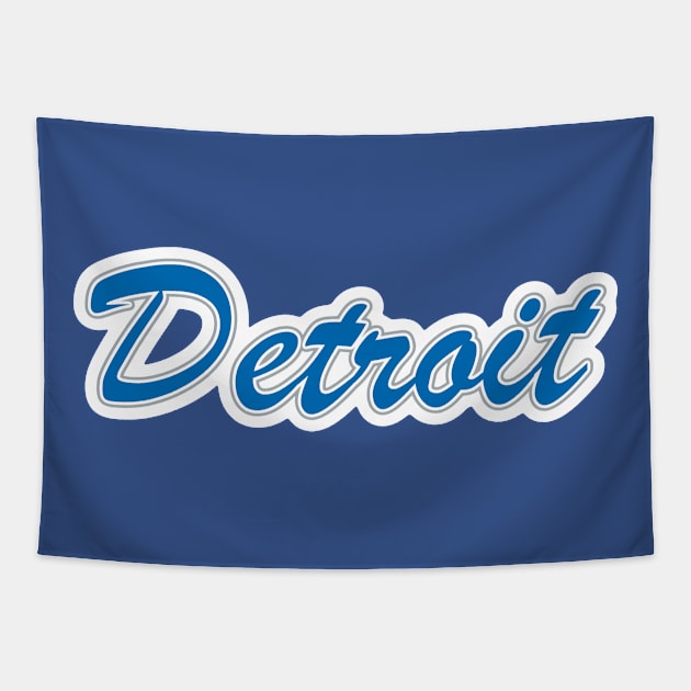 Football Fan of Detroit Tapestry by gkillerb