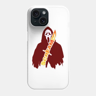 scream VI  (Scream 6)  scary horror movie graphic design by ironpalette Phone Case