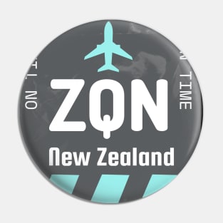 Airport ZQN Queenstown Pin