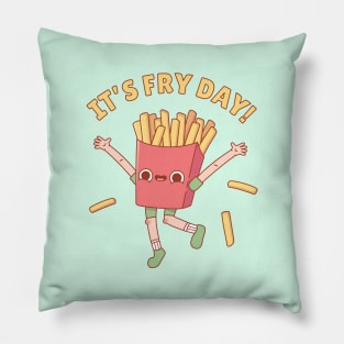 Funny French Fries Its Fry Day Pun Pillow