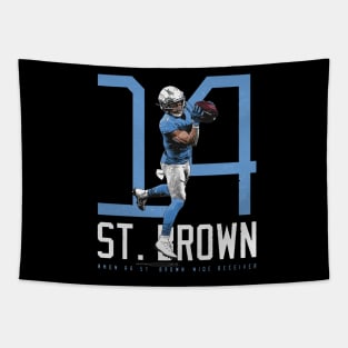 Amon-Ra St. Brown Detroit Bold Number Tapestry