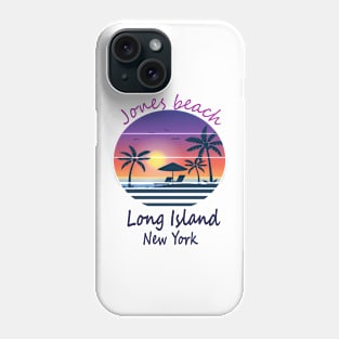 Retro Cool Jones beach long island New York Phone Case