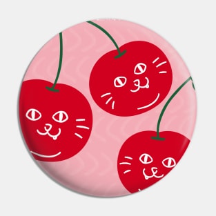 Meow Meow Cherry Cat Pin