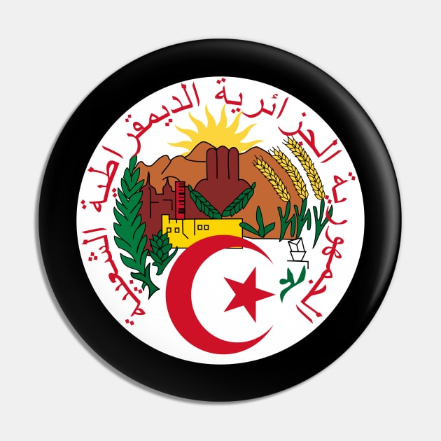 Seal of People's Democratic Republic of Algeria Pin by Flags of the World