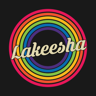 Lakeesha - Retro Rainbow Style T-Shirt