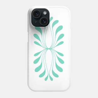 turquoise flow pattern Phone Case