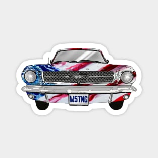 Ford Mustang with American Flag Bodywork Magnet