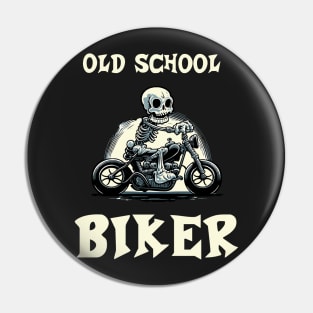 Old School Biker Pin