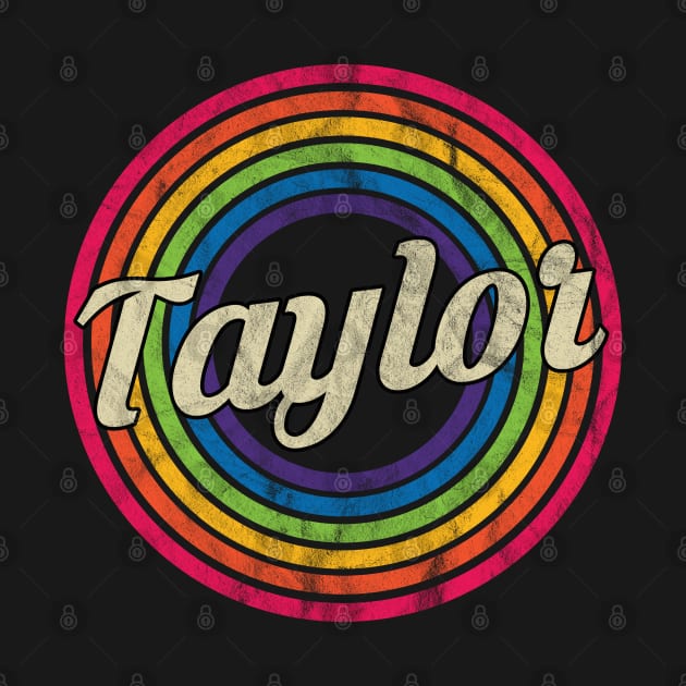 Taylor - Retro Rainbow Faded-Style by MaydenArt