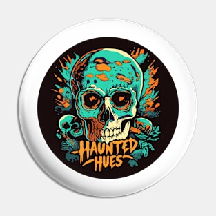 "Haunted Hues" design Pin