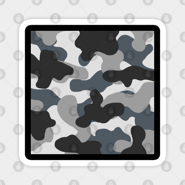 Camouflage, Camo, Camou, Military, Muster Magnet by tomsacrylicart