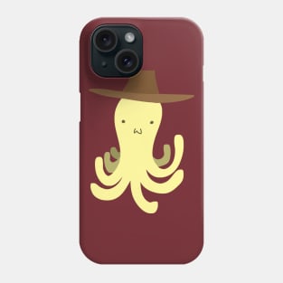 Yellow Octopus - Cowboy Hat Phone Case