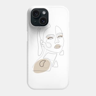 Beige Girl Phone Case