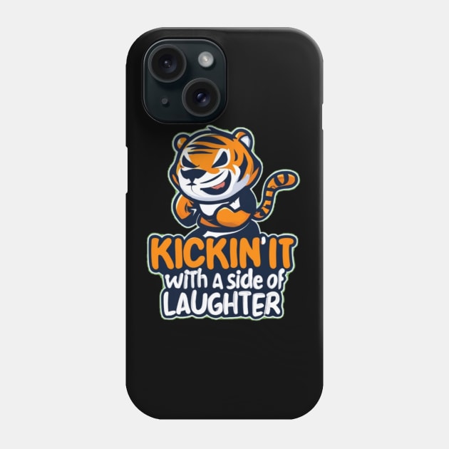 tiger martial arts Phone Case by AOAOCreation