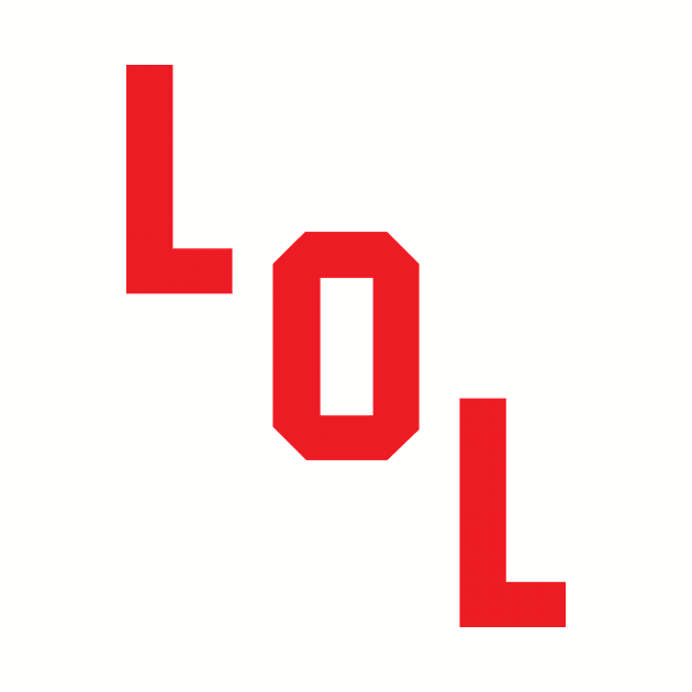 Lol Red Digital Font by Rebus28