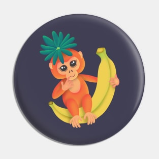 Cute Monkey Pin