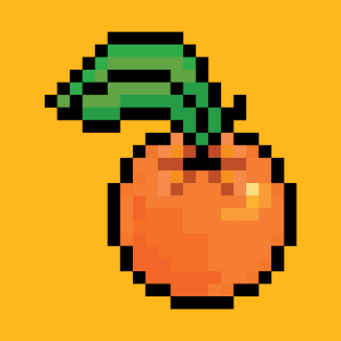 Orangle pixel art fruit T-Shirt