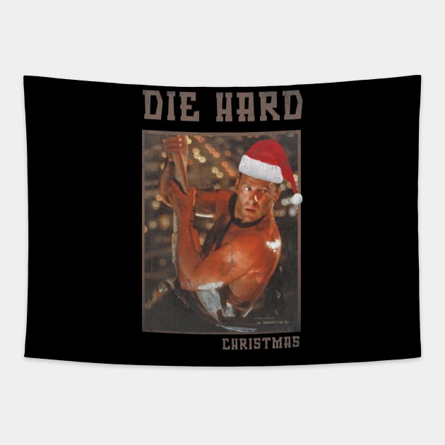 Die Hard Cool Christmas Movie Tapestry by whosfabrice