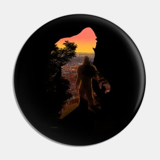 Big Foot At Sunset Pin