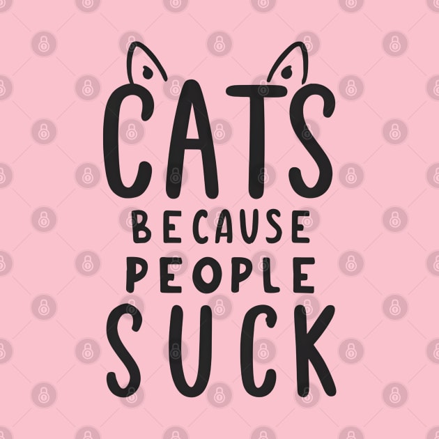 Cat because people suck by NomiCrafts