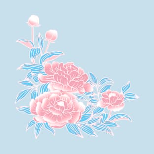 Transgender Pride Peonies T-Shirt