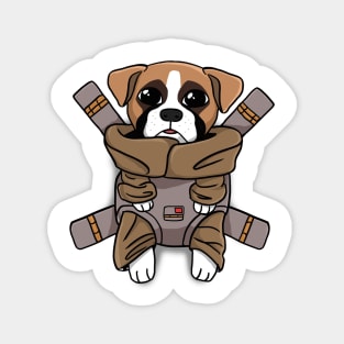 Boxer Baby Dog Magnet