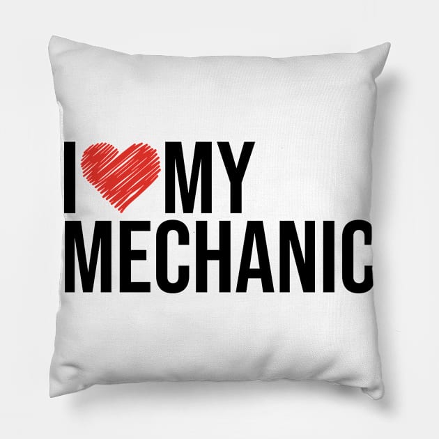 Mechanic wife husband gifts for her Pillow by NeedsFulfilled