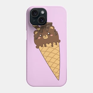 Chocolate Bear Ice Cream Phone Case