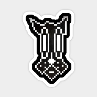 Pixel Ghost Dog Magnet