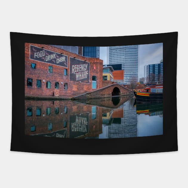 Birmingham canal Photograph Tapestry by stuartchard