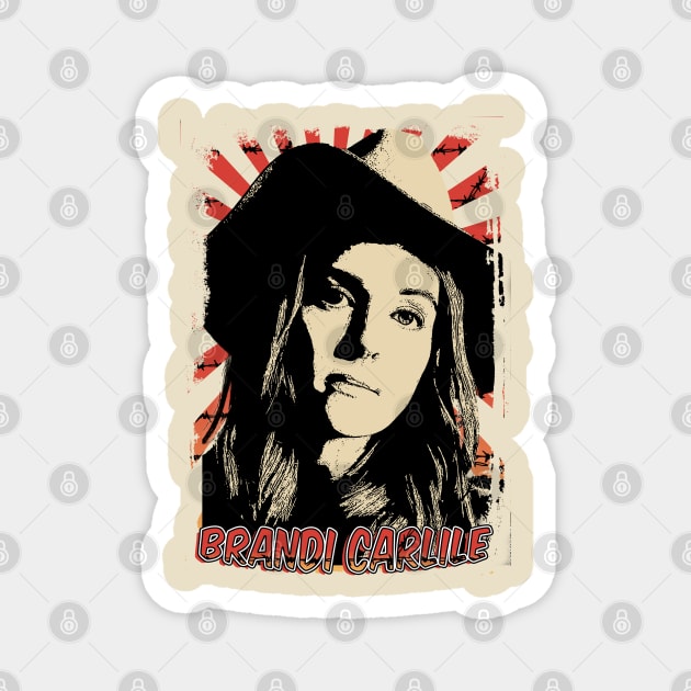 Brandi Carlile 80s Retro Vintage Aesthetic Magnet by Ihkwan Art