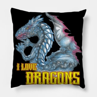 I love dragons 02 Pillow
