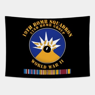 19th Bomb Squadron, 22nd Bomb Group -  WWII w PAC SVC Tapestry