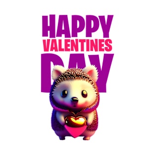 hedgehog heart valentines day T-Shirt