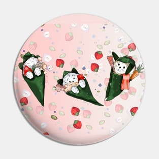 cartoon sushi temaki Pin