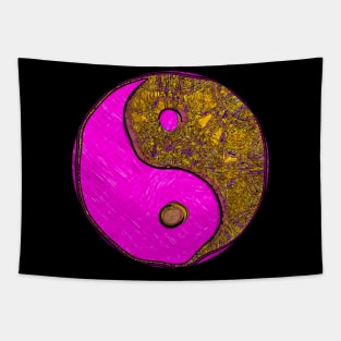 Baked Ying And Yang Tapestry