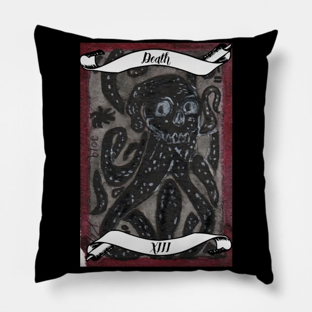 Death - Lovecraft Tarot Card Pillow by BladeAvenger