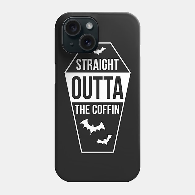 Straight Outta The Coffin Halloween Phone Case by creativecurly