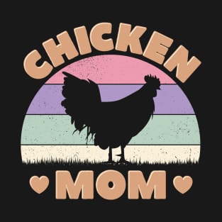 Cute Chicken Mom Farmer Mama T-Shirt