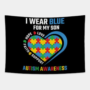 Puzzle piece Autism Awareness Gift for Birthday, Mother's Day, Thanksgiving, Christmas Tapestry