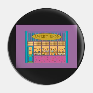 Sweet Shop Illustration Pin