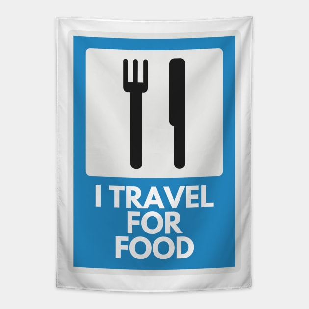 I Travel For Food Tapestry by Jetmike