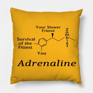 Adrenaline Zombies for light backgrounds Pillow