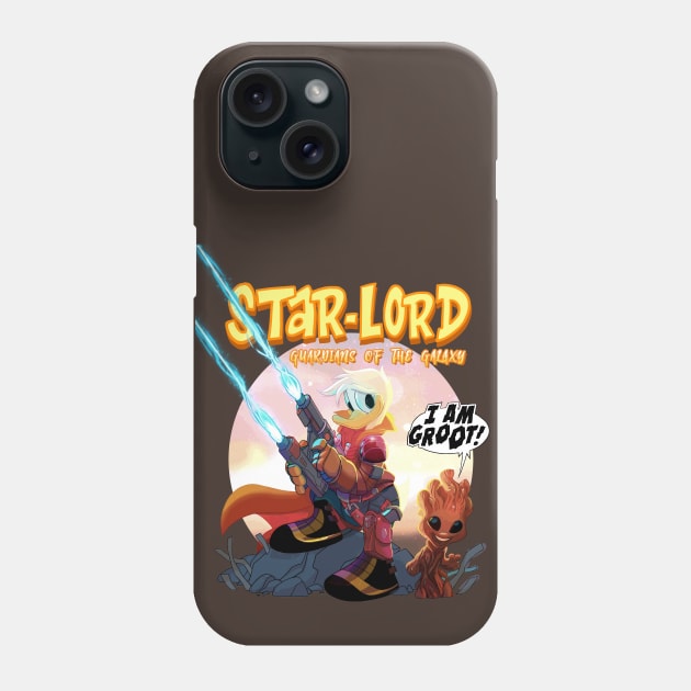 star-lord donald duck Phone Case by tayfunsezer